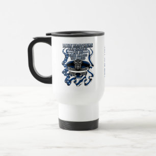 Blue Blood Brotherhood & Sisterhood Police Support Travel Mug