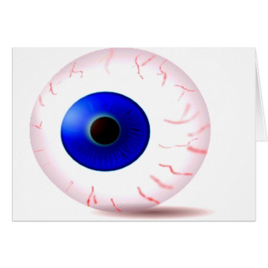 Blue Bloodshot Eyeball Cards (Front Horizontal)