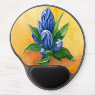 Blue Bloom Gel Mouse Pad – Ergonomic Accessory