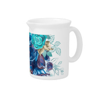 Blue Bloom Requiem Beverage Pitcher
