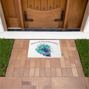 Blue Bloom Requiem Doormat