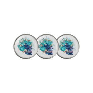 Blue Bloom Requiem Golf Ball Markers – Elegant Flo