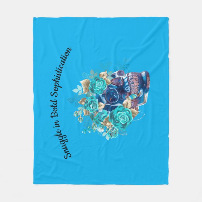 BLUE BLOOM REQUIEM RUNNER FLEECE BLANKET (Front)
