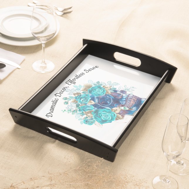 Blue Bloom Requiem Serving Tray (Front)