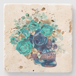 Blue Bloom Requiem Stone Coaster