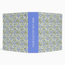 Blue Blooms Ditsy Floral Pattern