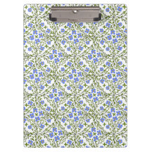 Blue Blooms Ditsy Floral Pattern