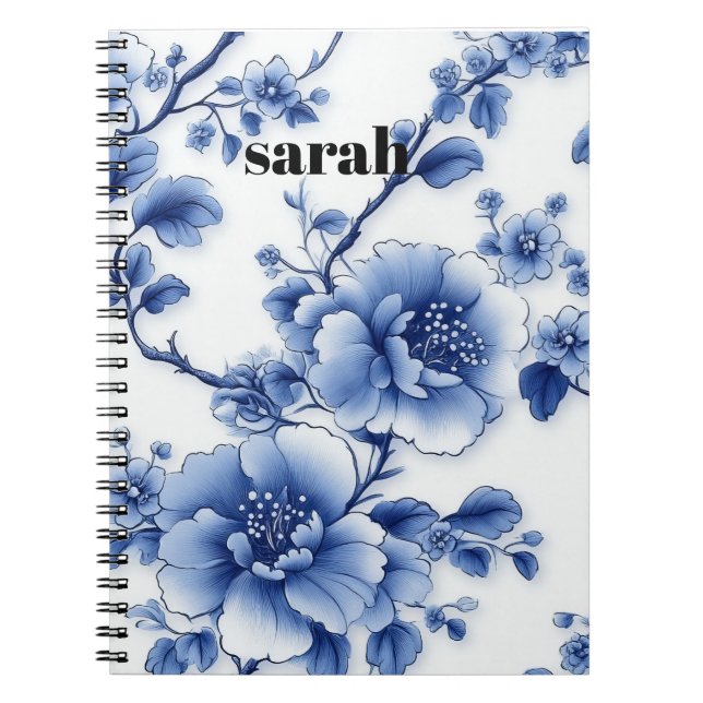 Blue Blossom Notebook (Front)