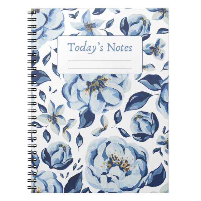 Blue Blossom Notebook (Front)