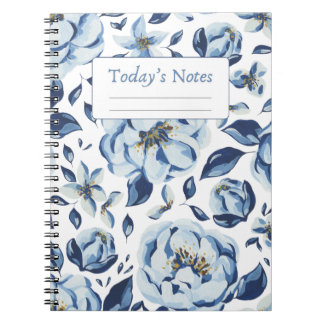 Blue Blossom Notebook