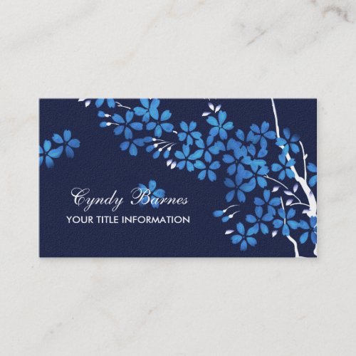 Blue Blossoms Business Card