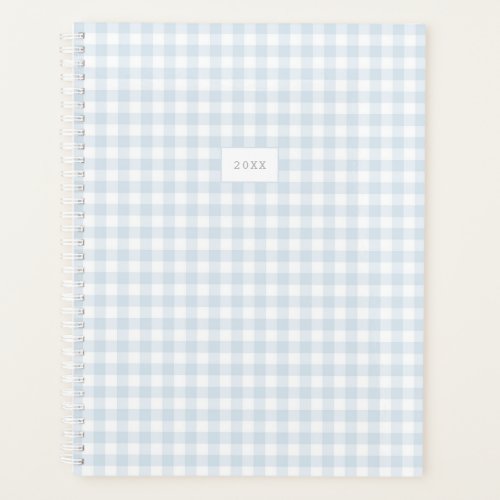 Blue Blue Gingham Custom Year Planner