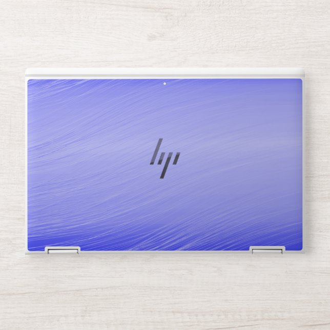 Blue Blue Gradient Paper Business HP Laptop Skin (Front)