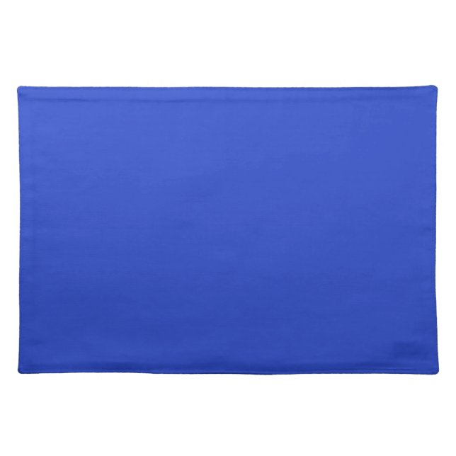 Blue Blue (solid color)  Cloth Placemat (Front)