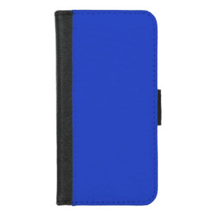 Blue Blue (solid color)  iPhone 8/7 Wallet Case