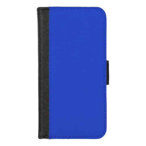 Blue Blue solid color  iPhone 87 Wallet Case