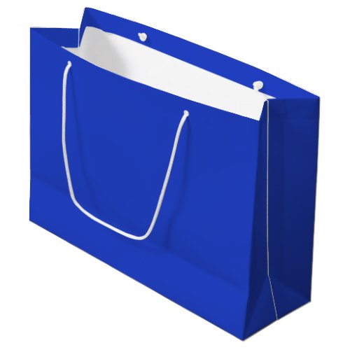 Blue Blue solid color  Large Gift Bag