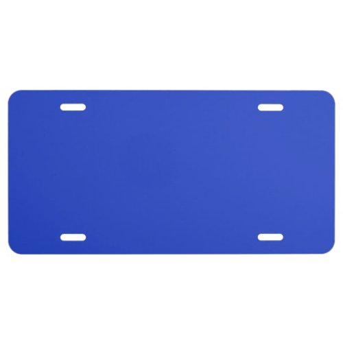 Blue Blue solid color  License Plate
