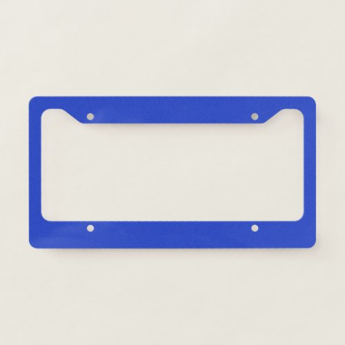 Blue Blue solid color  License Plate Frame