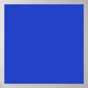 Blue Blue (solid color) Poster