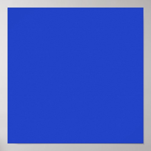 Blue Blue solid color  Poster