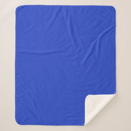 Blue Blue solid color  Sherpa Blanket