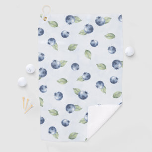 Blue Blueberries Fruit Golf Towel
