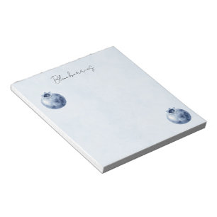 Blue Blueberries Fruit Notepad