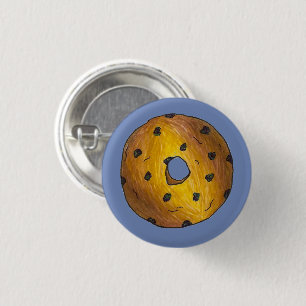 Blue Blueberry Cake Donut Doughnut Breakfast Food Button