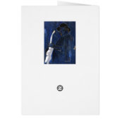 Blue Blues Guitar player painting acrylic (Back)