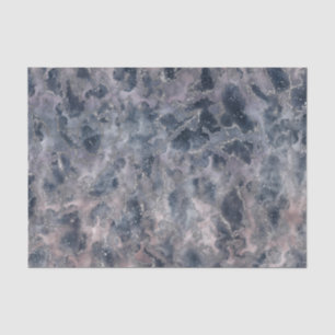 Blue & Blush Rose Pink Abstract Watercolor Stain Tissue Paper