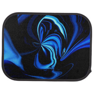 Blue Blutterfly Abstract Car Mats