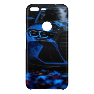Blue BMW Phone Case – Electric Blue Luxury Car Art