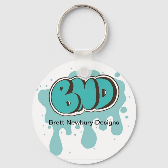 Blue BND Logo Keychain (Front)
