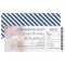 Blue Boarding Pass | Destination Wedding Photo