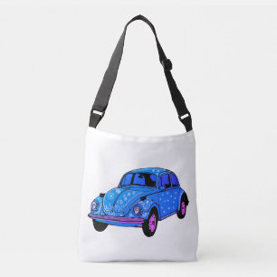 Blue Boho Car  Cross Body Bag