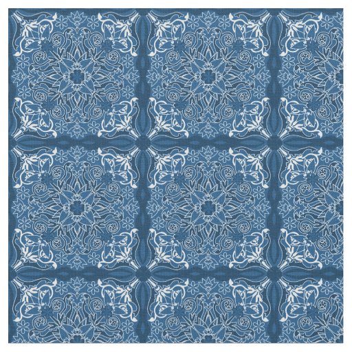 Blue Boho Classic Blues Fabric