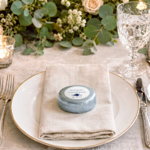 Blue Boho Roses Elegant Couples Names Wedding Dipped Oreo Cookie Favors