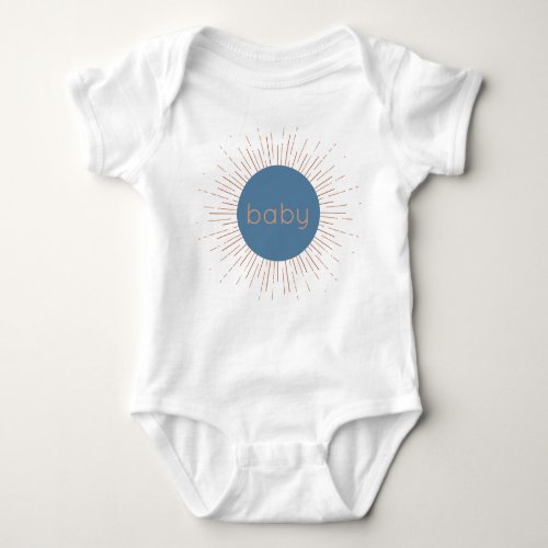 Blue Boho Sun Baby Bodysuit