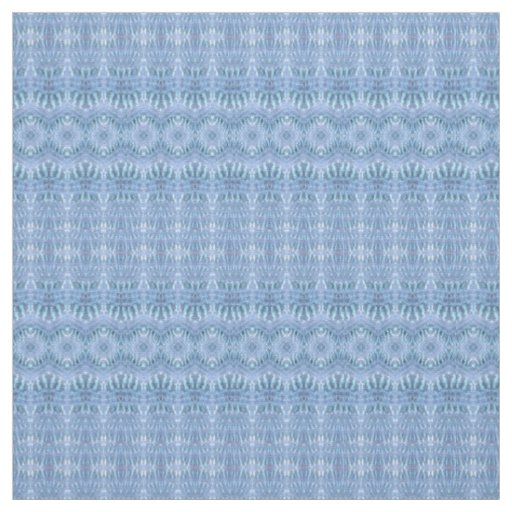 Blue Boho Tie Dye Pattern Print Fabric