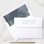 Blue Boho Watercolor Lined Envelope<br><div class="desc">Modern and trendy,  these watercolor lined envelopes are the perfect pair to your mailing. Customize with your return mailing address or pair with the matching Blue Boho Watercolor Return Address Labels.</div>