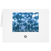 Blue Bokeh Faux Glitter & Stars (Back Horizontal)