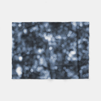Blue Bokeh Fleece Blanket