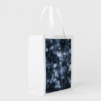 Blue Bokeh Grocery Bag
