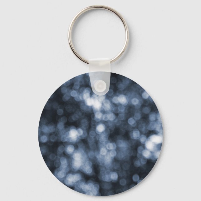 Blue Bokeh Keychain (Front)