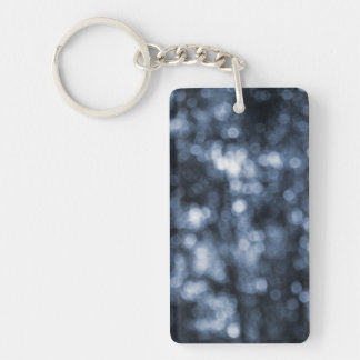 Blue Bokeh Keychain