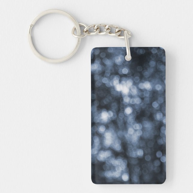 Blue Bokeh Keychain (Front)