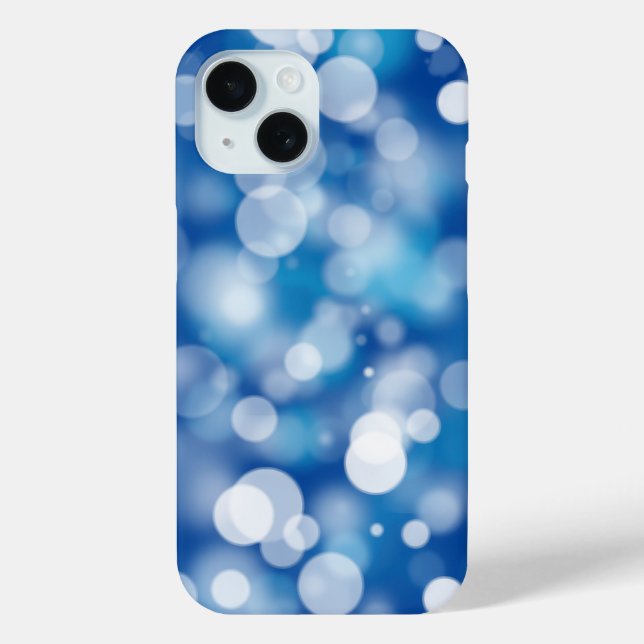 Blue Bokeh Party Lights Case-Mate iPhone Case (Back)