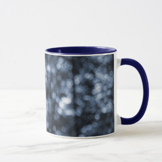 Blue Bokeh Ringer Mug