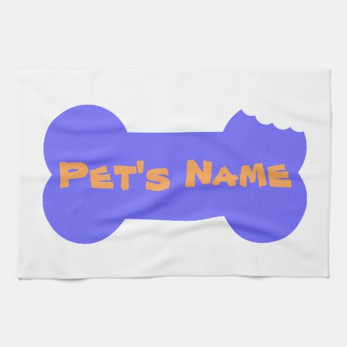 Blue Bone personalized Dog Kitchen Towel